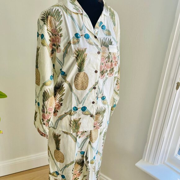 BRAND NEW Indian Handmade 100%Cotton Block Print PJ Sets Women's Sleepwear - Picture 4 of 12